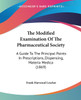 The Modified Examination Of The Pharmaceutical Society