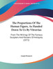 The Proportions Of The Human Figure, As Handed Down To Us By Vitruvius