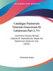 Catalogus Numorum Veterum Graecorum Et Latinorum Part 2, V1