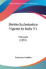 Diritto Ecclesiastico Vigente In Italia V1