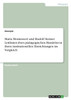 Maria Montessori und Rudolf Steiner. Leitlinien ihres pädagogischen Handelns in ihren institutionellen Einrichtungen im Vergleich