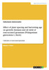 Effect of plant spacing and harvesting age on growth, biomass and oil yield of rose-scented geranium (Pelargonium graveolens L. Herit)