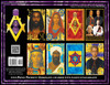 Sean Alemayehu Tewodros Giorgis presents Da Archives Spades Collection Book. Prince President Giorgis Ancient Heads Of Spades Editions And Intergalactic Ambassador Spades Series. Hologram And Color Game Playing Cards.