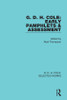 G. D. H. Cole: Early Pamphlets & Assessment (RLE Cole)