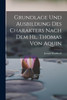 Grundlage und Ausbildung des Charakters Nach dem hl. Thomas von Aquin by Joseph Mausbach (Paperback)