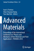 Advanced Materials : Proceedings of the International Conference on "Physics and Mechanics of New Materials and Their Applications", PHENMA 2018 by Ivan A. Parinov (Paperback)