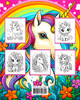Unicorn Coloring Book : Cute Coloring Pages with Adorable Magical Unicorns for Kids and Girls Ages 4-8 by Ariana Raisa (Paperback)