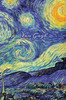 Van Gogh : Starry Night Painting, Hardcover Journal Writing Notebook Diary with Dotted Grid, Lined, Blank, Vintage Paper Style Pages