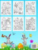 Easter Coloring Book : For Kids Toddlers and Preschool Adorable Easter Bunnies, Beautiful Spring Flowers and Charming Easter Eggs