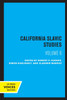 California Slavic Studies, Volume Vi