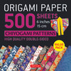 Origami Paper 500 sheets Chiyogami Patterns 6" 15cm