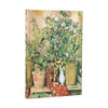 2027 Cezanne s Terracotta Pots and Flowers Mini 12-Month Hardcover Dayplanner (Elastic Band Closure) Verso