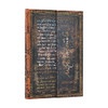 2026 Michelangelo Handwriting (Embellished Manuscripts Collection) Mini 18-month Horizontal Hardcover Flexi Dayplanner 2025-2026 (Wrap Closure)