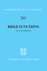 Ridge Functions