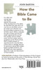 How the Bible Came to Be