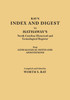 Index and Digest to Hathaway's North Carolina Historical and Genealogical Register. with Genealogical Notes and Annotations (Originally Published as T