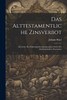 Das Alttestamentliche Zinsverbot