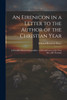 An Eirenicon in a Letter to the Author of the Christian Year