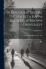 A Discourse Before the Phi Beta Kappa Society of Brown University