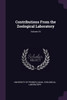 Contributions From the Zoological Laboratory; Volume 10
