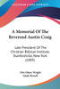 A Memorial Of The Reverend Austin Craig