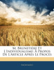 M. Brunetiére Et L'Individualisme
