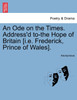 An Ode on the Times. Address'd to-the Hope of Britain [i.e. Frederick, Prince of Wales].