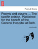 Poems and essays ... The twelfth edition. Published for the benefit of the General Hospital at Bath.