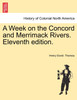 A Week on the Concord and Merrimack Rivers. Eleventh edition.
