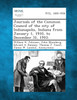 Journals of the Common Council of the city of Indianapolis, Indiana from January 1, 1910, to December 31, 1910.