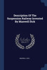 Description Of The Suspension Railway Invented By Maxwell Dick