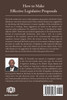 How To Make Effective Legislative Proposals