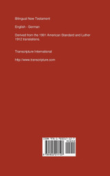 Bilingual New Testament, English - German Bilingual New Testament, English - German