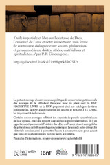 Étude impartiale et libre sur l'existence de Dieu, l'existence de l'âme et notre immortalité