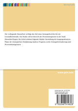 Strategische Unternehmensführung. Strategiebericht für ein Gesundheitsstudio