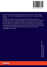 Across Thibet; being a translation of De Paris au Tonkin a Travers le Tibet Inconnu,