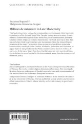 Milieux de mémoire in Late Modernity Milieux de mémoire in Late Modernity