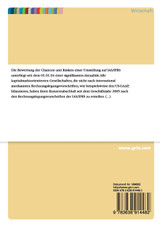 Umstellung der Rechnungslegung von HGB auf IAS/IFRS - Auswirkungen auf die Bilanzkennzahlen Umstellung der Rechnungslegung von HGB auf IAS/IFRS - Auswirkungen auf die Bilanzkennzahlen