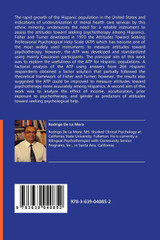 Psychological Help Seeking Behavior Among Hispanics - A Confirmatory Factor Analysis of the Attitudes Toward Seeking Professional Psychological Help Scale (ATP) with a Hispanic Sample Psychological Help Seeking Behavior Among Hispanics - A Confirmatory Factor Analysis of the Attitudes Toward Seeking Professional Psychological Help Scale (ATP) with a Hispanic Sample