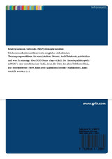 Erstellung eines Konzepts zur Analyse der Sprachqualität in Next Generation Networks