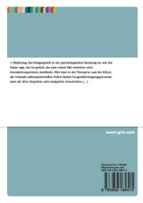 Das Erstgespräch in der psychologischen Beratung Das Erstgespräch in der psychologischen Beratung