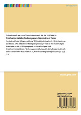 Unterrichtsstunde zum Thema "periodenrichtige Erfolgsermittlung"