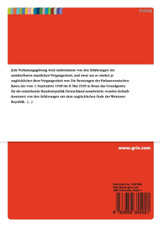 Das Ermächtigungsgesetz und die Konsequenzen des Grundgesetzes Das Ermächtigungsgesetz und die Konsequenzen des Grundgesetzes