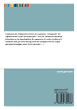 Die Beurteilung der augusteischen Herrrschaft im ersten Buch der Annalen des Tacitus