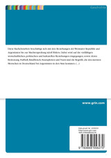 Die wirtschaftlichen und politischen Beziehungen Deutschlands und Argentiniens zwischen 1917/1918 und 1933 Die wirtschaftlichen und politischen Beziehungen Deutschlands und Argentiniens zwischen 1917/1918 und 1933