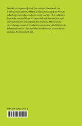 Neues Organon. Vorrede. Erstes Buch