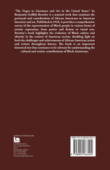 The Negro in Literature and Art In the United States The Negro in Literature and Art In the United States