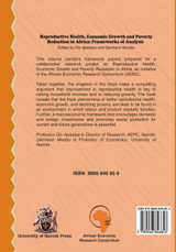 Reproductive Health, Economic Growth and Poverty Reduction in Africa. Frameworks of Analysis