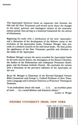 An Introduction to the Apocrypha