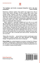 The Plain English Approach to Business Writing